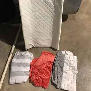 Baby changing pad with 3 covers